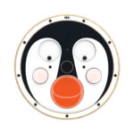 לוח פעילות עגול פינגווין שמח – Happy Penguin