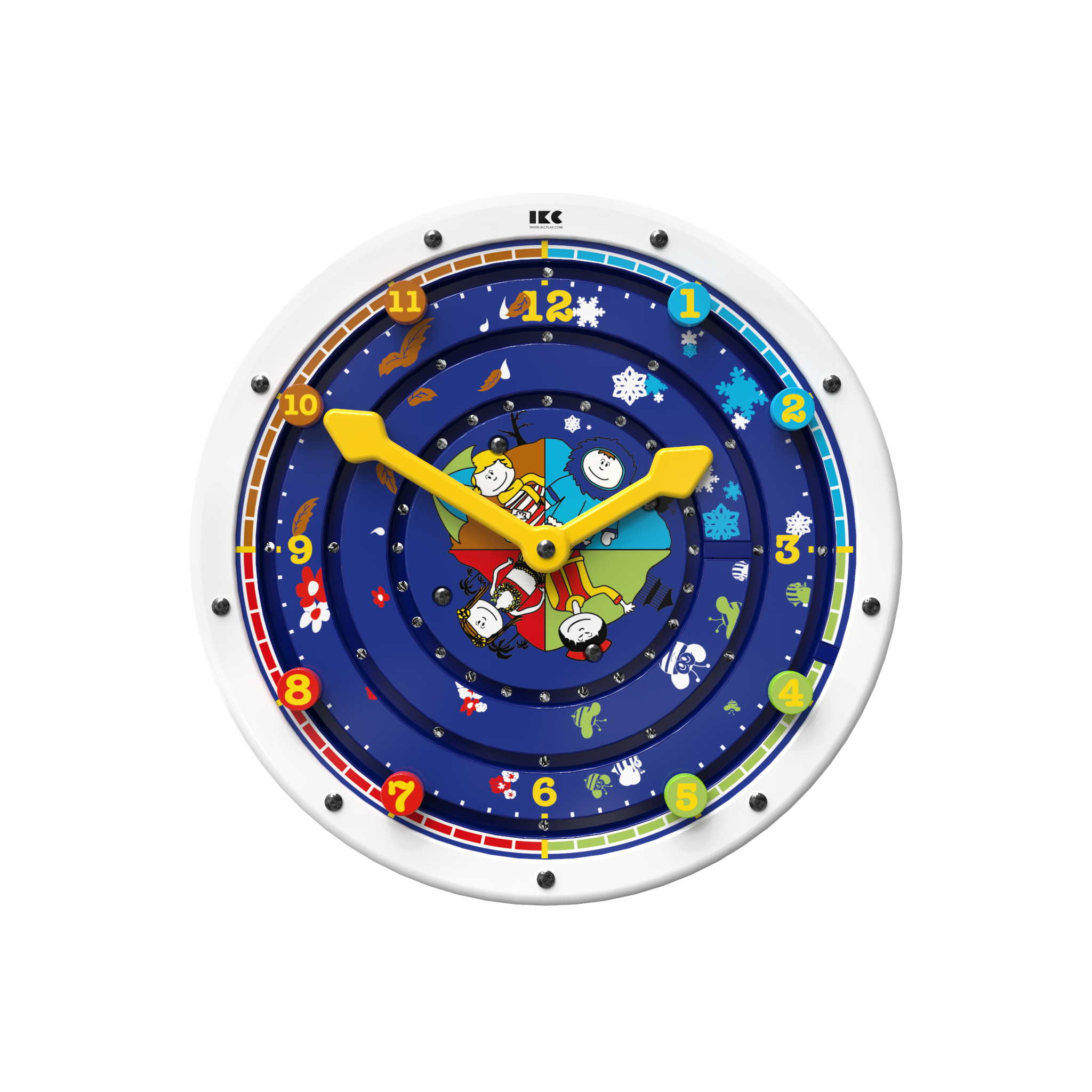 לוח פעילות עגול דגם שעון (Clock around)